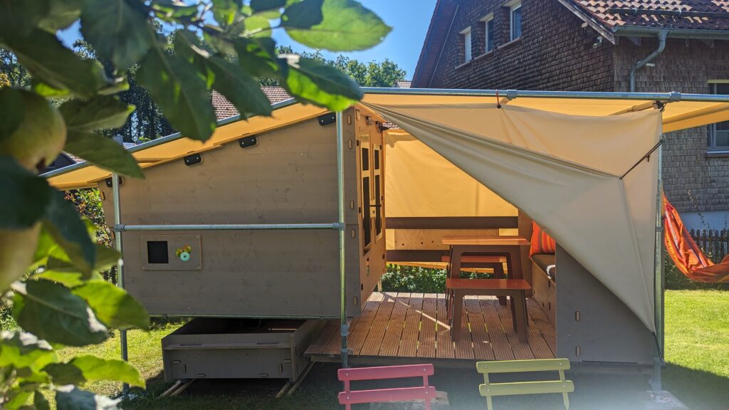 Sommerhütte im Biohotel Lindengut in Dipperz
