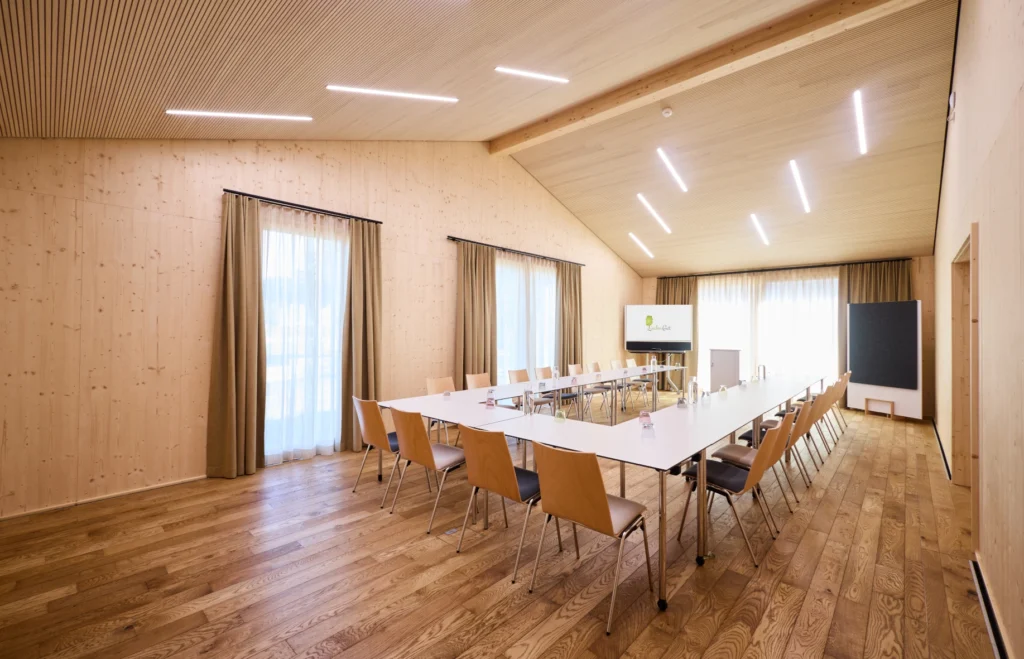 Tagungsraum Mohn, 60 m², in unserer Bio-Herberge